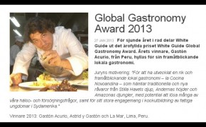 Gaston Acurio Premio Award Gastronomia 