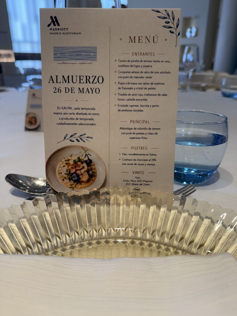 El restaurante Kalma en el Hotel Marriott Auditorium de Madrid
