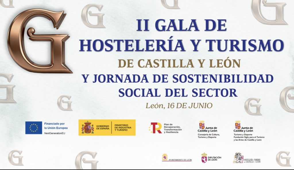 Cartel II Gala de Hostelería y Turismo de Castilla y León - León 16 de junio 2026