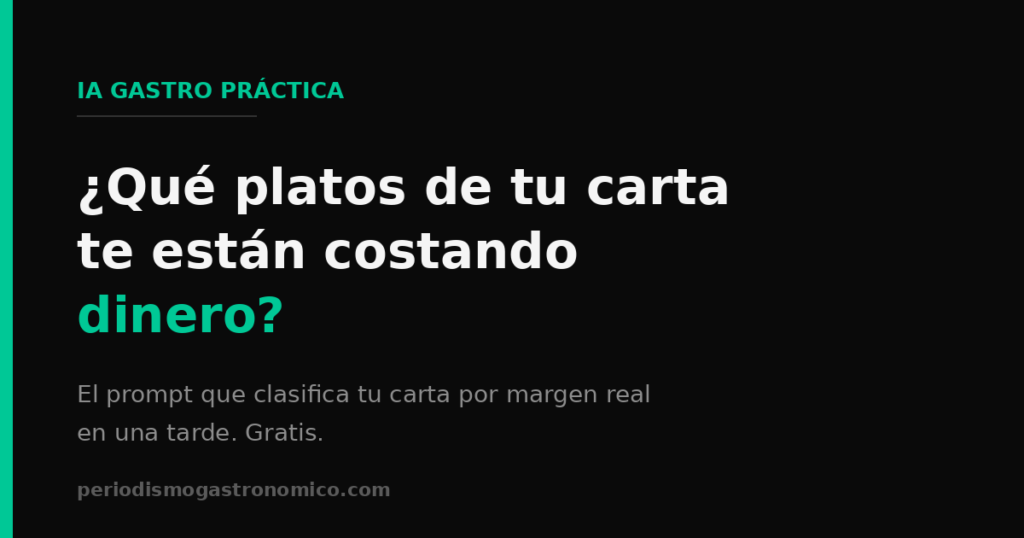 ingeniería de menús con inteligencia artificial