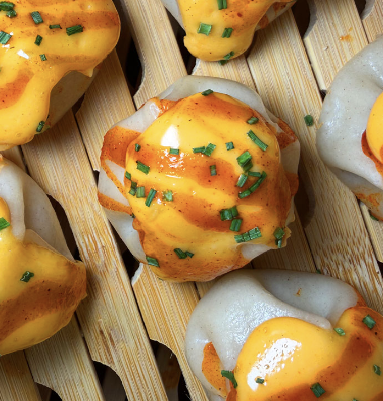 Dumplings de Dum Dum servidos en la presentación de Disruptiva 2026